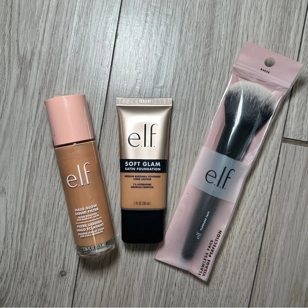 ELF • Foundation + Halo Glow Set